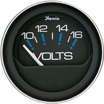 Voltímetro Faria Beede 13010 Coral 10-16V 53mm Universal Fit Voltímetro Faria Beede 13010 Coral 10-16V 53mm Universal Fit