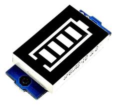 Voltímetro Indicador Carga Bateria Litio 18650 3S 12,6V Azul Voltímetro Indicador Carga Bateria Litio 18650 3S 12,6V Azul