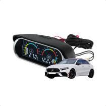 Voltímetro Marcador Temperatura Automotivo Relogio Digital