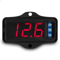 Voltímetro Taramps VTR 1000 Display Digital Carro Som Bateria 12v 24v Medidor Tensão Elétrica