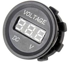 Voltímetro Tomada Redonda Barcos Carros Motorhomes Até 30v