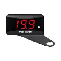Voltímetro Universal Para Motocicleta Com Display Digital Mini LED 12V-100V Com Suporte Para Medidor
