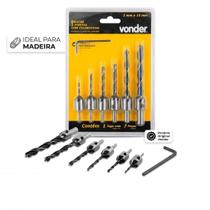 Vonder Brocas 3 Pontas 3a10mm Escareador 7pç Madeira