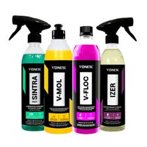 Vonixx Sintra Multilimpador Com V-Mol Desincruste V-Floc Shampoo e Izer Descontaminante Kit Completo