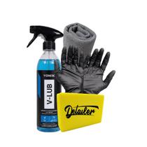 Vonixx V-Lub Descontaminação Com Detailer Taco Clay Bar a Luva Nitrílica e Microfibra Vonixx V-Lub Descontaminação Com Detailer Taco Clay Bar a Luva Nitrílica e Microfibra