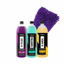 Vonixx V-Mol Desincrustante Com Sintra APC V-Floc Shampoo Neutro e Luva Microfibra para Limpeza Vonixx V-Mol Desincrustante Com Sintra APC V-Floc Shampoo Neutro e Luva Microfibra para Limpeza