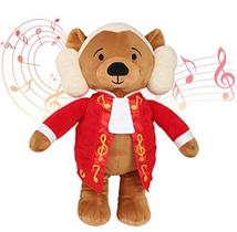 Vosego Amadeus Mozart Virtuoso Bear 40 minutos de música clássica para bebês de brinquedos suaves musicais premiados de 15" Brinquedo Educacional para Crianças Adultos