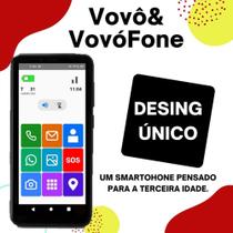 Vovô&vovófone 4g 16gb tela 5 1gb ram teclas grandes face zap - ALCATEL