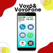 Vovô&vovófone 4g 32gb 3gb ram tela grande 6 botão sos zap - PHILCO