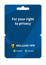 VPN Mullvad VPN 6 meses 5 dispositivos proteção de privacidade VPN Mullvad VPN 6 meses 5 dispositivos proteção de privacidade