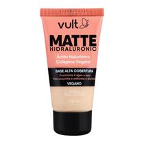 Vult Base Alta Cobertura Vegano Matte Hidraluronic V100 26Ml
