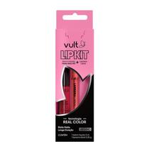 Vult Lip Kit Rubi - Batom Líquido Matte Nano HD Vermelho Rubi 5ml + Lapiseira Labial Vermelho Rubi 0,35g