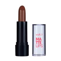 Vult Make Batom Matte Lips Marrom Choco 3,8g