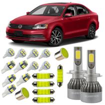 VW Jetta Kit Led Farol Milha Teto Placa Farolete Ré T10 Top