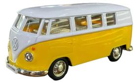 Vw Kombi Nacional metal 1962 Rmz 1:32 Amarelo