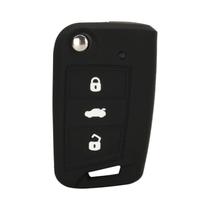 VW Polo Golf 7 Skoda Octavia Combi SEAT Leon Capa Para Chaveiro Com 3 Botões De Silicone