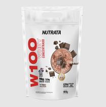 W100 Whey Concentrado - 900g Refil Double Chocolate - Nutrata