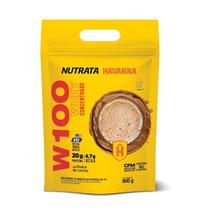 W100 Whey Concentrado Dulce deLeche Havanna Nutrata Refil 900g