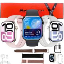 W11 Mini Relógio Inteligente Responde Whatss Faz Recebe Chamada Assistente De Voz Android iOS Nfc