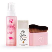 W7 Trio de Gotas Bronzeadoras Golden Glow com Pincel W7 Trio de Gotas Bronzeadoras Golden Glow com Pincel