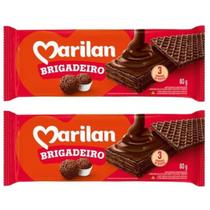 Wafer Bolacha 3 Camadas de Recheio Sabor Brigadeiro Kit 160g Wafer Bolacha 3 Camadas de Recheio Sabor Brigadeiro Kit 160g