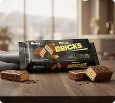 Wafer Bricks Amendoim Canela Chocolate 12un 240g Growth