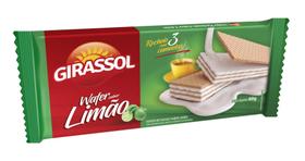 Wafer girassol limão 60 gramas kit com 10 Wafer girassol limão 60 gramas kit com 10