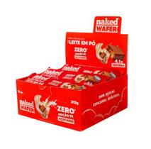 Wafer Leite em Pó com Chocolate Caixa c/ 12uni. - Naked
