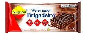 Wafer Lowçucar Sabor Brigadeiro Zero Açucar Diet Zero Lactose Bolacha Biscoito 115G