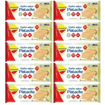 Wafer Lowçucar Zero Açucares Sabor Pistache 115G Kit com 10 Unidades