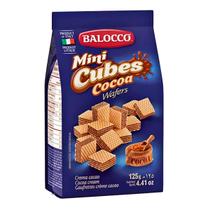 Wafer mini cubos de cacau balocco 125g Wafer mini cubos de cacau balocco 125g