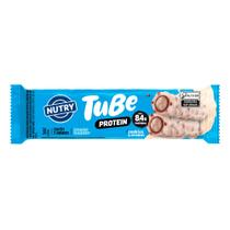 Wafer Recheado Nutry Tube Protein com 8,4g de Proteína Sabor Cookies e Cream 38g Wafer Recheado Nutry Tube Protein com 8,4g de Proteína Sabor Cookies e Cream 38g
