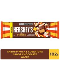 Wafer Recheio Pipoca Cobertura Chocolate Hersheys Mais 102g