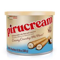 Wafer Rolls Pirucream Delicioso creme de coco crocante 300g