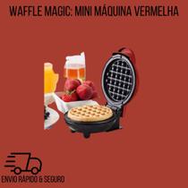 Waffle Magic: Mini Máquina Vermelha