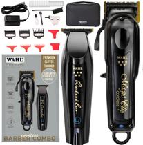 Wahl Barber Combo Com Máquina De Corte Magic Clip E Máquina De Acabamento Detailler Lançamento Wahl