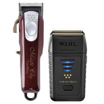 Wahl Kit Magic Clip Cordless Sem Fio e Vanish Gold Acabamento e Finalização Bivolt