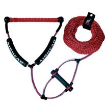 Wakeboard Rope Airhead Trick Handle, 4 seções, 23 m, vermelha