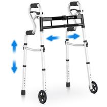 Walker DELOG Narrow dobrável para idosos 3 em 1 com rodas de 5" Walker DELOG Narrow dobrável para idosos 3 em 1 com rodas de 5"
