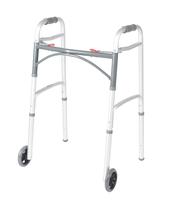Walker Drive Medical 10210-1 dobrável com rodas 160 kg prateadas Walker Drive Medical 10210-1 dobrável com rodas 160 kg prateadas