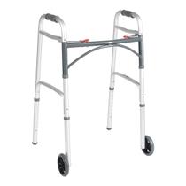Walker Drive Medical Deluxe dobrável com rodas de 5 cm Walker Drive Medical Deluxe dobrável com rodas de 5 cm
