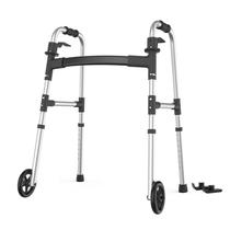 Walker Loyoda dobrável para idosos com deslizadores de esqui e roda de 5 polegadas Walker Loyoda dobrável para idosos com deslizadores de esqui e roda de 5 polegadas
