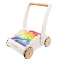 Walker Toy Le Toy Van Petilou de madeira de 1 ano ou mais com 45 blocos