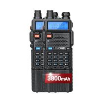 Walkie Talkie Baofeng M-5r De Longo Alcance Com Bateria De 3800mah Am Fm Ham Uv-5r K5 Rádio Em Dois