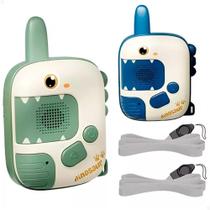 Walkie Talkie Infantil Altomex BF-666S Dinossauro - Alcance 300m P/ Crianças 3-9 Anos