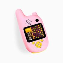 Walkie Talkie Infantil Câmera Tela HD Bateria Recarregável