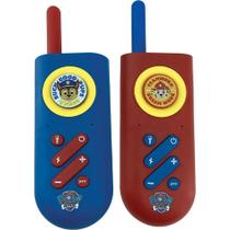 Walkie Talkie Infantil Patrulha Canina Com Lanterna Candide