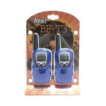 Walkie Talkie Infantil Portátil Baofeng BF-T3 Mini UHF - 2 Peças, 22 Canais