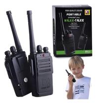 Walkie Talkie Kit 2 Rádios Comunicadores Crianças Brinquedo Infantil Diversão Garantida