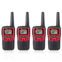 Walkie Talkie Midland T31VP 22 canais FRS 26 milhas vermelho/preto